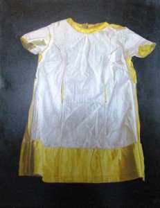 Marina Cruz, Meditations on White & Yellow Against Black, Oil on canvas, 2015, 115x92cm