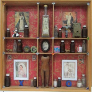 Norberto Roldan, Sacred is the New Profane, Assemblage with found objects (diptych1), 2010, 61.5x61x4cm ea