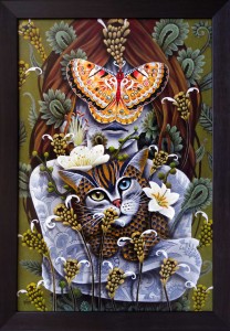 Rishab Tibon, Feral Garden, Acrylic on canvas, 2015, 90.5x60cm