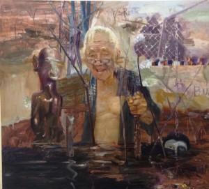 Winner Jumalon, Mind Guerrilla, Oil on canvas, 2015, 106.5x122cm
