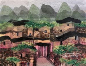 Manuel Baldemor, Splendor of the Old Stone Village, Watercolor, 2018 10.5x13.5in